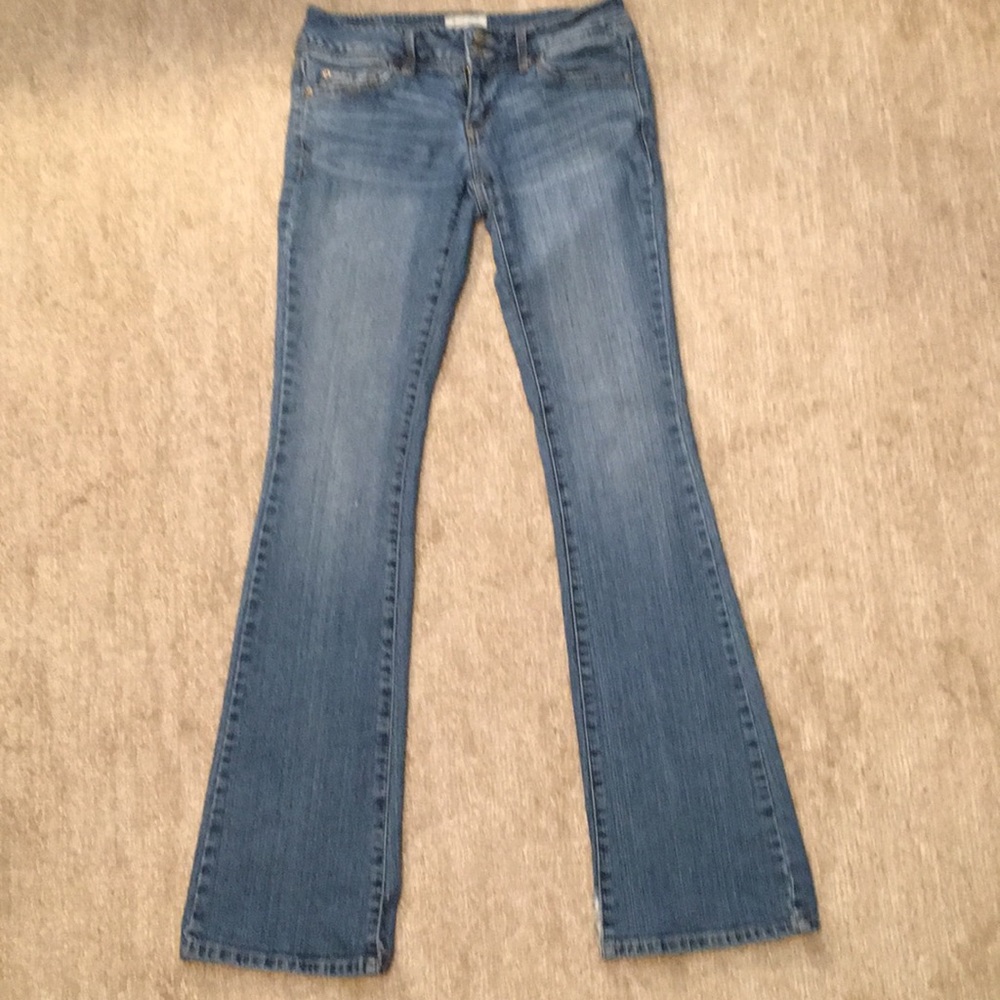 2 PAIRS Aeropostale Hailey Flare 3/4 LONG Jeans